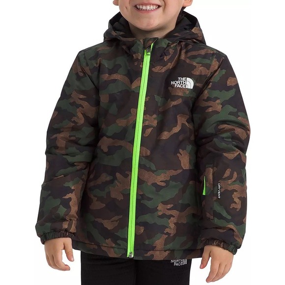 The North Face Little Kids' Freedom Insulated Jacket Camouflage Size 4 NWT